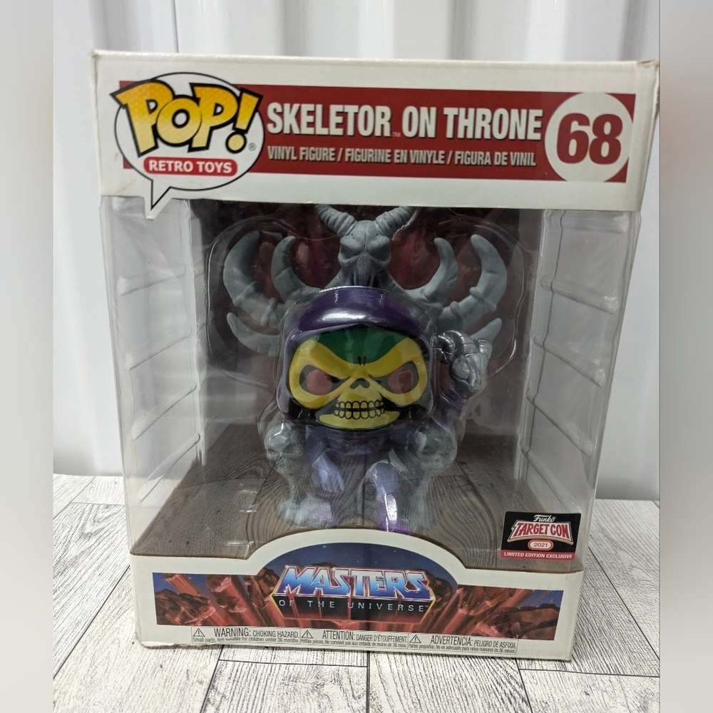 Funko Pop! 68 Retro Toys Skeletor on Throne - Purple, Green, Gray - Picture 2 of 6